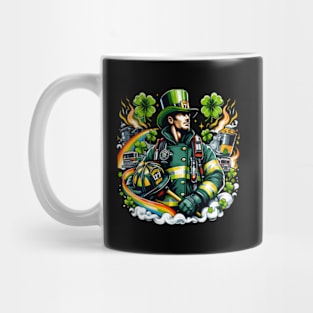 Firefighter St Patricks Day Fire Fire Dept Mug